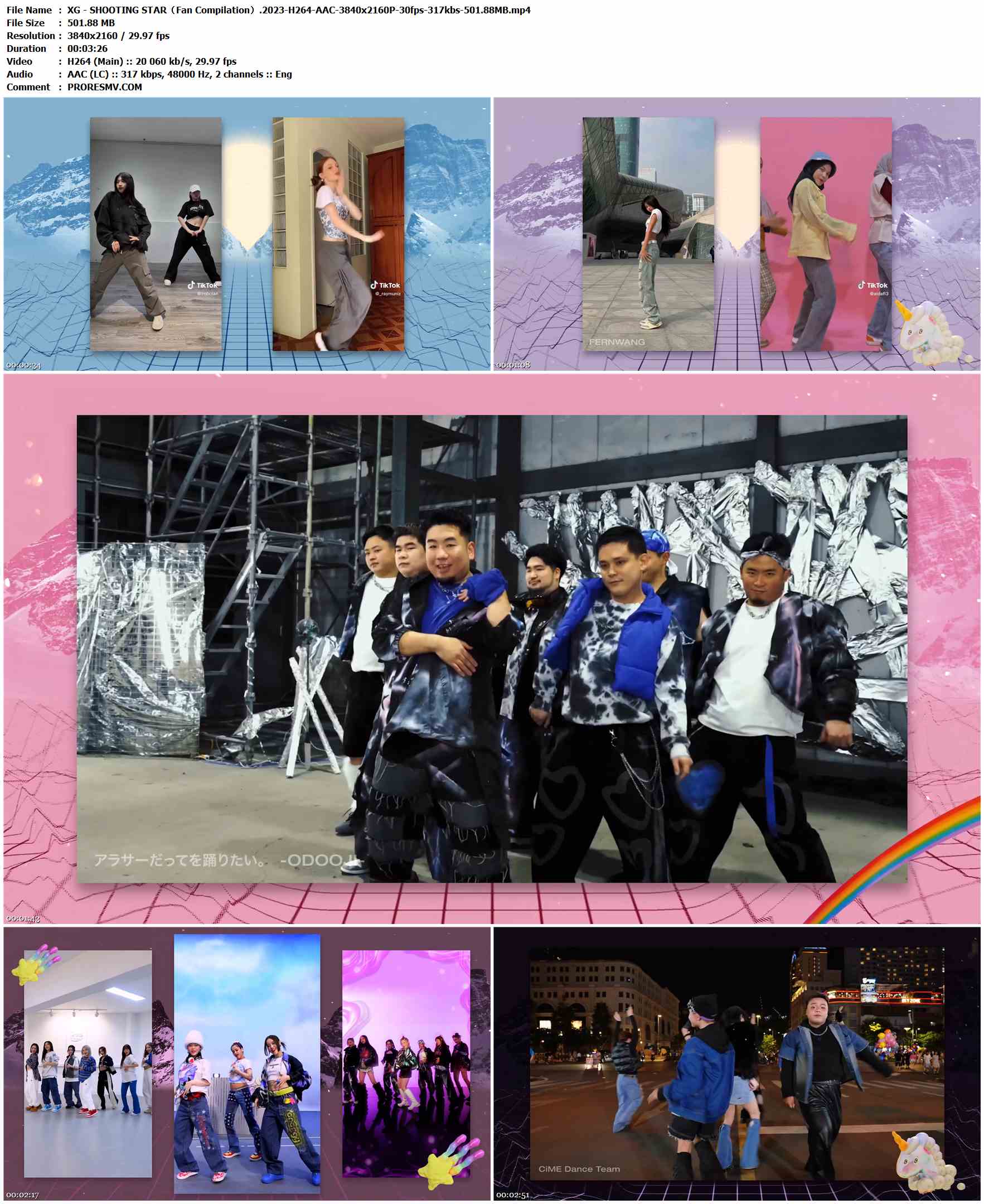 XG - SHOOTING STAR（Fan Compilation）.2023-H264-AAC-3840x2160P-30fps-317kbs-501.88MB官方MV_高清MV